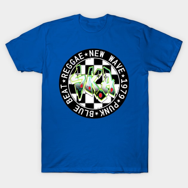 Ska reggae sticker 1 T-Shirt by LowEndGraphics